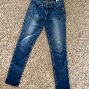 Jeans Femme Levi's Demi Curve - Coupe Skinny, Taille W29 L32, Noir - Occasion Très Bon état